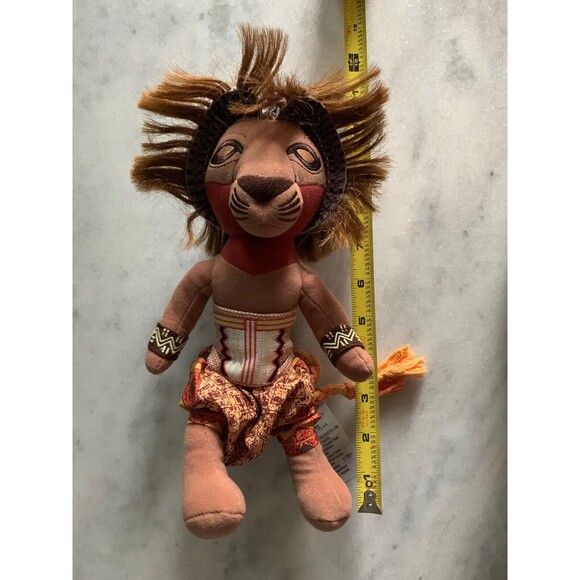 Disney The Lion King Broadway Musical SIMBA 11” Bean Bag Plush Stuffed Lion - Picture 6 of 6